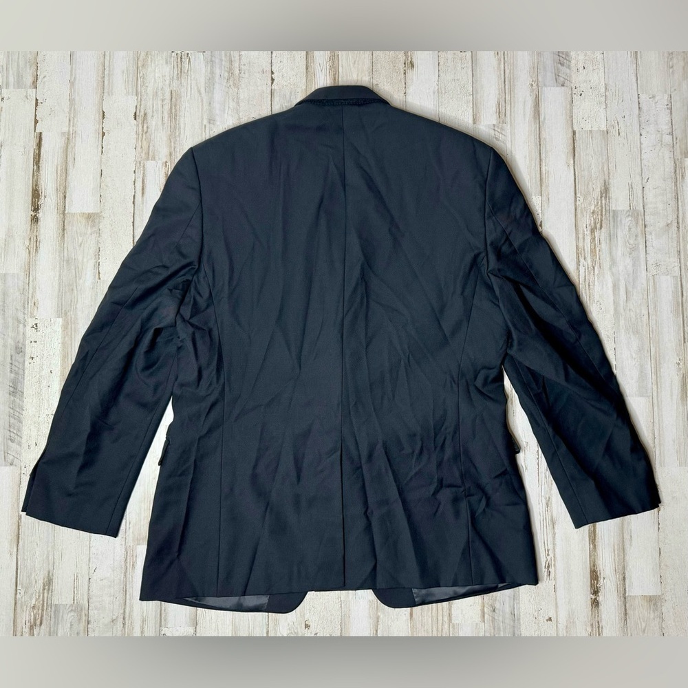 Lauren Ralph Lauren Blazer Jacket Men's 44R Black Classic Solid - Picture 6 of 11